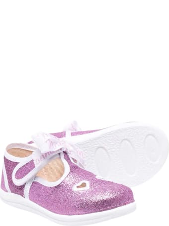 Monnalisa Glitter Wisteria Ballet Flats