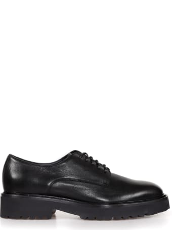 Doucal's Leather Derby With Rubber Sole