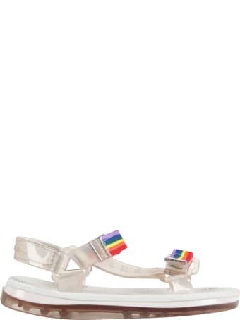 Melissa Transparent Sandals For Kids With Logo
