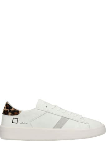 D.A.T.E. Ace Sneakers In White Leather