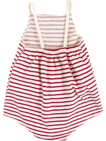 De Cavana Newborn Striped Romper
