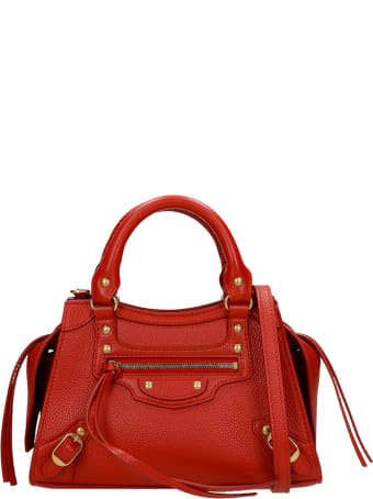 Balenciaga Neo Classic Hand Bag In Red Leather