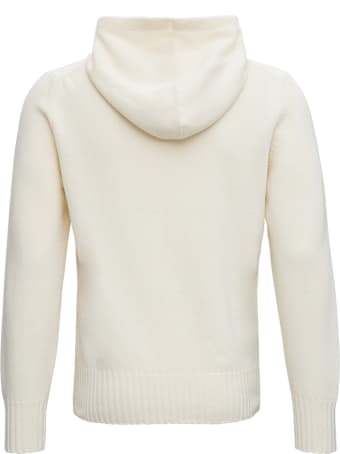 doppiaa Ivory Wool Hoodie