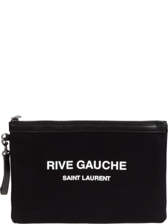 Saint Laurent Top Zip Printed Clutch