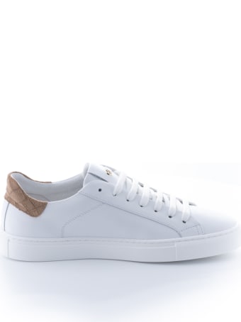 Hide&Jack Sky Leather White And Spolier In Croco Printed Camle, White Sole