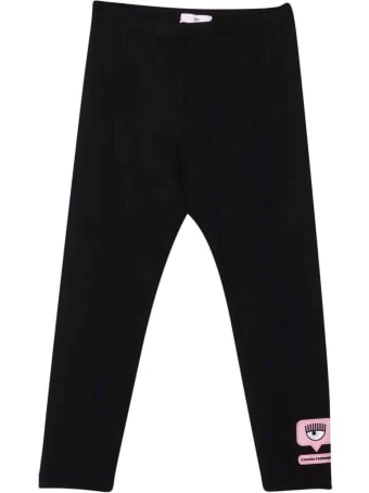 Chiara Ferragni Eyelike Black Girl's Leggings