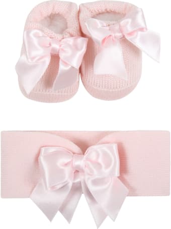 La Perla Pink Suit For Baby Girl