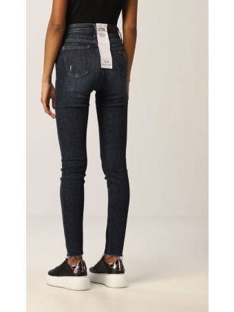 Armani Collezioni Armani Exchange Jeans High-waisted Stretch Used Denim Skinny Crop