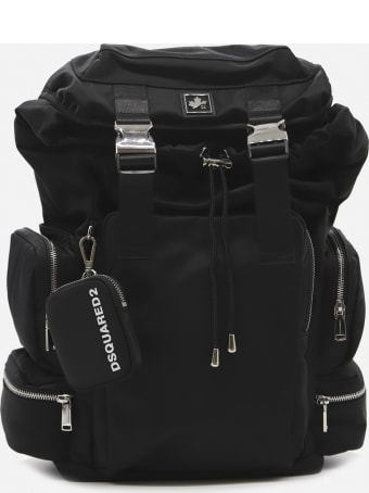 Dsquared2 Technical Fabric Backpack With Logo Patch