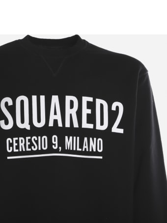 Dsquared2 Cotton Sweatshirt With Contrasting Logo Print
