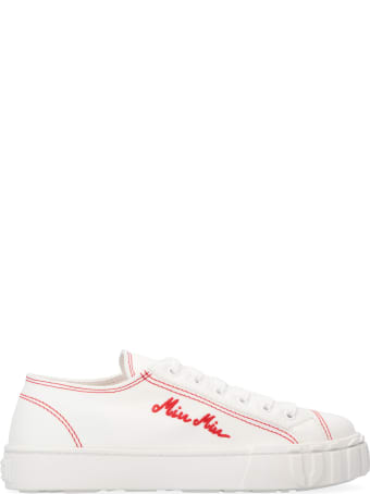 Miu Miu Canvas Low-top Sneakers