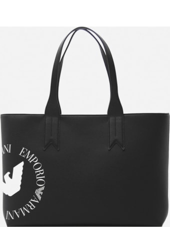 Emporio Armani Shoulder Bag With Contrasting Printed Logo