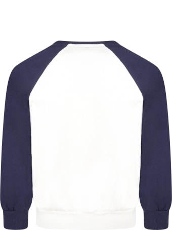 Mini Rodini White Sweatshirt For Kids With E.t. And Logo