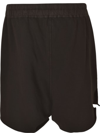 Rick Owens Drawstring Waist Distressed Shorts