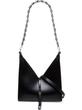 Givenchy Cut Out Crossbody Bag In Box Leather With Chain