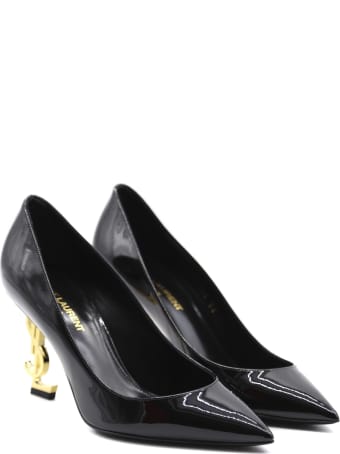 Saint Laurent Opyum Décolleté In Patent Leather With Monogram Detail