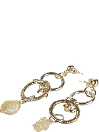 Marine Serre Twisted Ring Earrings