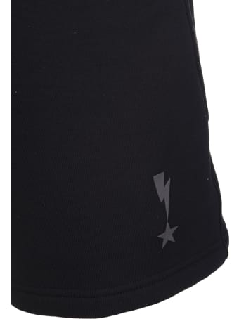 Neil Barrett Black Star Bolt-motif Track Shorts Man