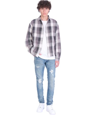 John Elliott Shirt In Grey Wool