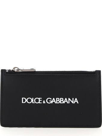 Dolce & Gabbana Zipped Card Holder With Logo