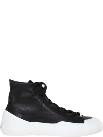 Barracuda High Sneakers In Black Leather