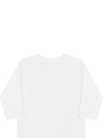 Moschino White T-shirt For Baby Kids With Teddy Bear