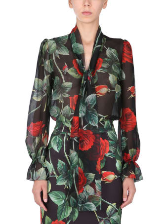 Dolce & Gabbana Shirt With Rose Print