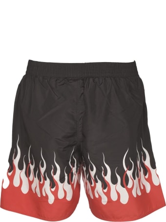 Vision of Super Short Swim With Red Flame