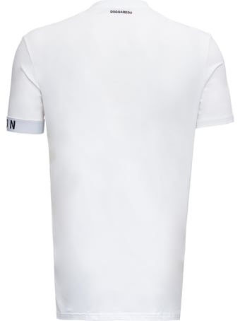 Dsquared2 White Cotton T-shirt With Logo