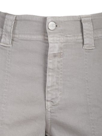 Closed Cotton Jeans. High Waist