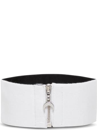 Marine Serre Moon Collar In Balck Stretch Knit
