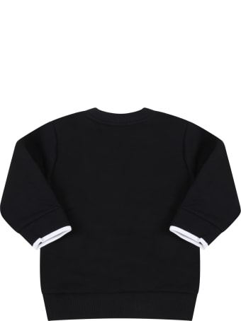Givenchy Black Sweatshirt For Baby Kids With Logo