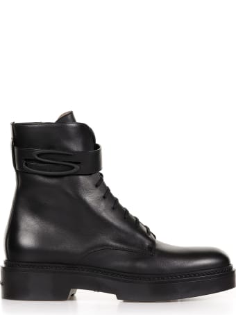 Santoni Santoni Leather Ankle Boots