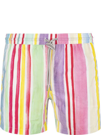 Capri Code Pastel Striped Swimsuit