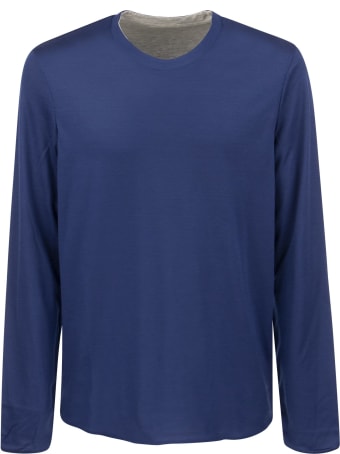 Sease Round Reve - Wool And Cotton Double Faced Sweater