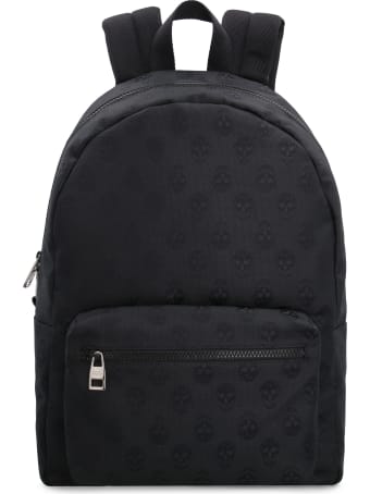 Alexander McQueen Skull Motif Canvas Backpack