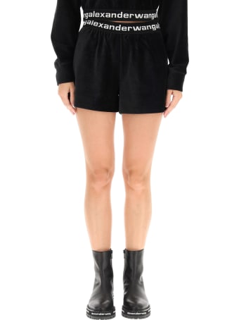 Alexander Wang Corduroy Shorts With Logo