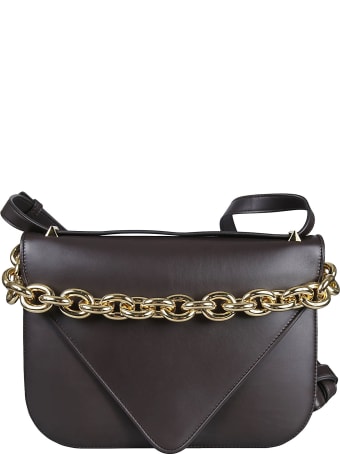 Bottega Veneta Flap Envelope Chain Detail Shoulder Bag
