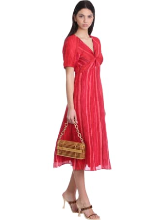 Cult Gaia Odeya Dress In Red Linen