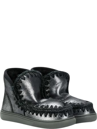 Mou Black Ankle Boots Ugg Kids