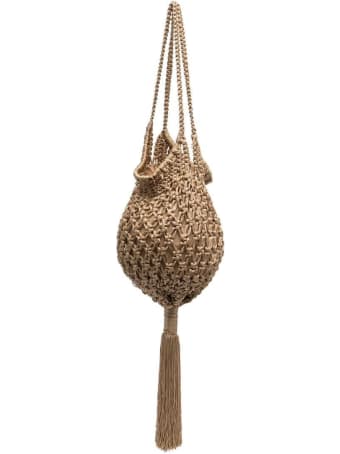 Parosh Braided Handbag With Tassel
