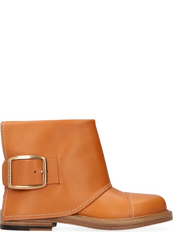 Alexander McQueen Leather Ankle Boots