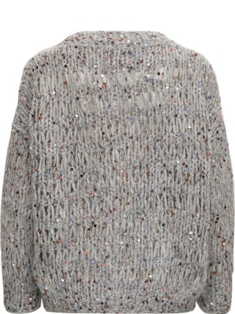 Brunello Cucinelli Mohair Blend Sweater With Sequins