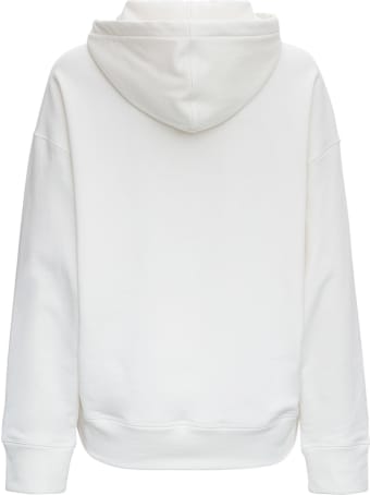 Jil Sander Organic Jersey Hoodie With Logo Print