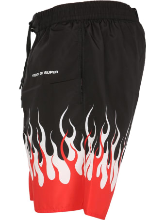 Vision of Super Swimsuit With Flame Print