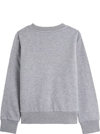 Moncler Grey Jersey Sweatshirt With Logo