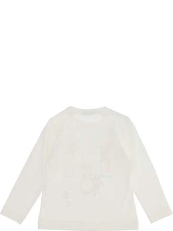 Monnalisa Long-sleeved Jersey T-shirt With Print