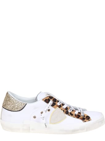 Philippe Model Prsx Sneakers In White Leather