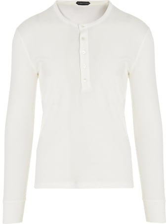 Tom Ford 'fluid Rib Henley' T-shirt