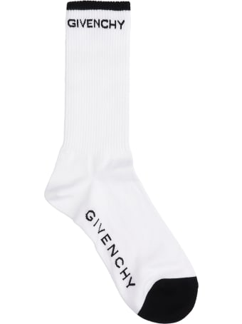 Givenchy Socks In White Cotton